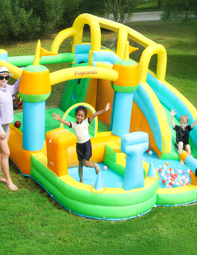 Water Bounce House with Slide