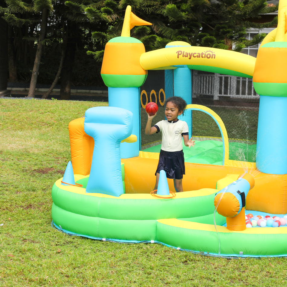 Water Bounce House with Slide