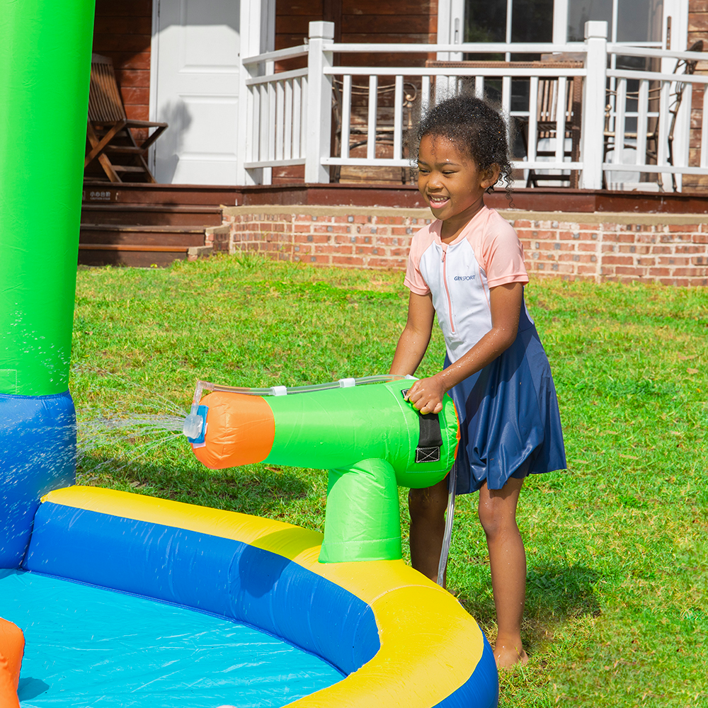 Water Bounce House with Long Slide